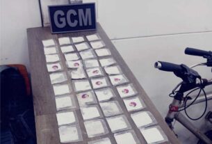 GCM prendeu dois ladrões de celulares em jundiapeba, além de ter detido suspeito de tráfico de drogas