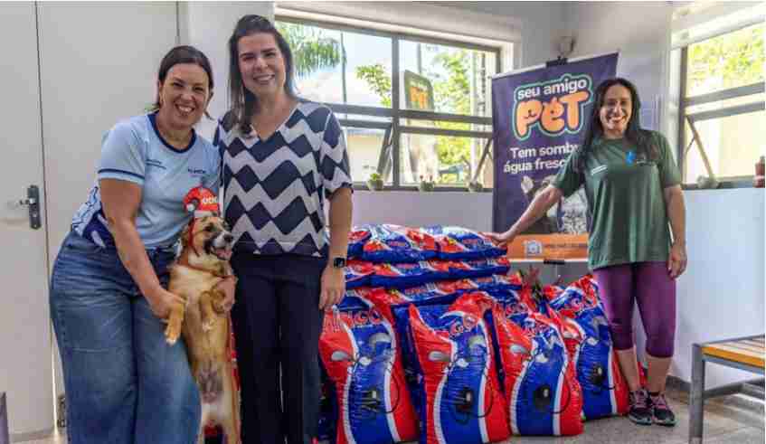 PREFEITURA DE MOGI RECEBE DOAÇÃO DE MEIA TONELADA DE RAÇÃO