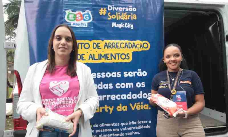 Fundo Social de Suzano e Magic City arrecadam 1,7 toneladas de alimentos