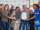 Prefeita Mara Bertaiolli assinou na manhã de hoje o início das obras de urbanização da Vila Estação