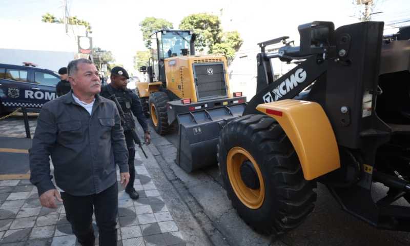 Nesta sexta-feira 17, GCM de Suzano recuperou maquináiro pesado