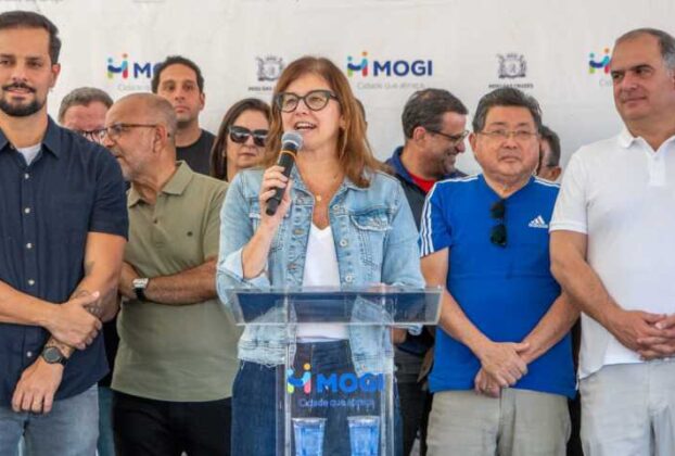 Mara Bertaiolli inaugura Praça Kaizuka em Cesar de Souza
