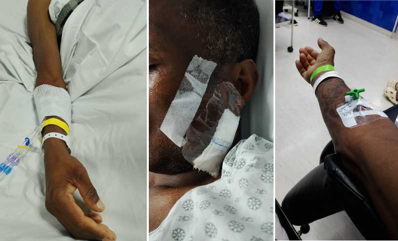 Vítima de agressão de motorista de caminhão de entrega