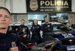 GCM de Arujá recuperou moto roubada