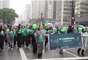 Caminhada pela doação de órgãos aconteceu neste domingo 13