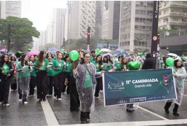 Caminhada pela doação de órgãos aconteceu neste domingo 13