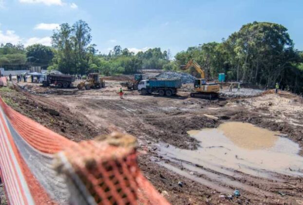 Obras da nova Ponte da Volta Fria